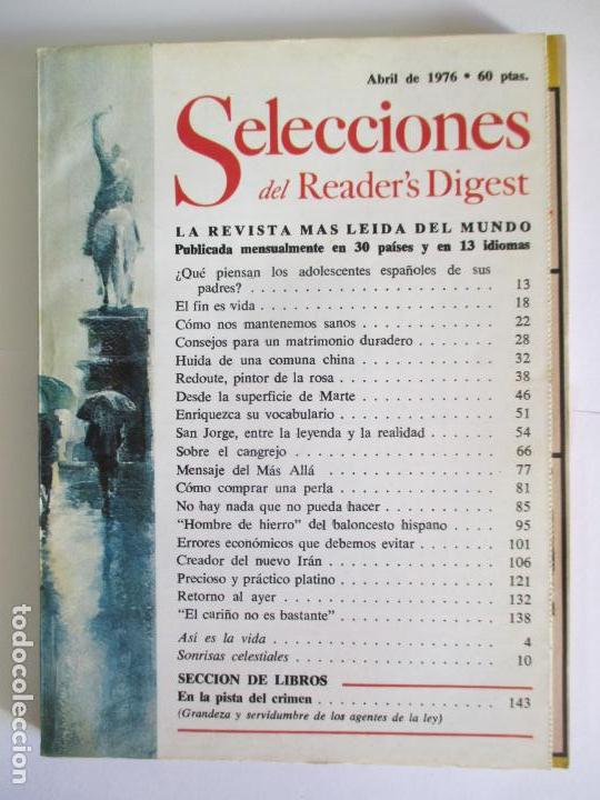 Coleccionismo de Revistas y Peri&oacute;dicos: SELECCIONES DEL READER`S DIGEST. LA REVISTA M&Aacute;S LE&Iacute;DA DEL MUNDO. ABRIL DE 1976. N&ordm; 425