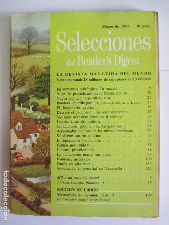 Coleccionismo de Revistas y Peri&oacute;dicos: SELECCIONES DEL READER`S DIGEST. LA REVISTA M&Aacute;S LE&Iacute;DA DEL MUNDO. MARZO DE 1969. N&ordm; 340