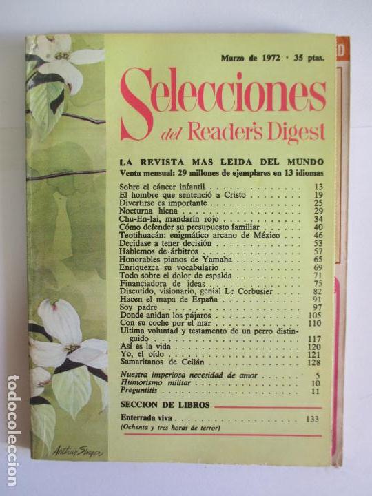 Coleccionismo de Revistas y Peri&oacute;dicos: SELECCIONES DEL READER`S DIGEST. LA REVISTA M&Aacute;S LE&Iacute;DA DEL MUNDO. MARZO DE 1972. N&ordm; 376