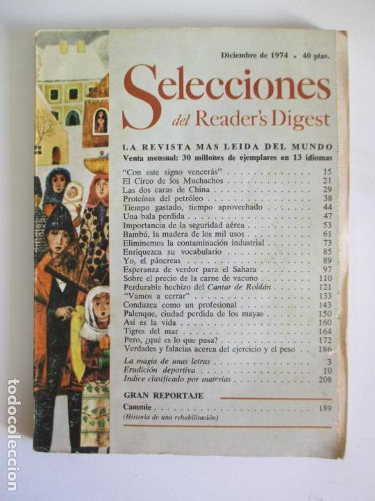 Coleccionismo de Revistas y Peri&oacute;dicos: SELECCIONES DEL READER`S DIGEST. LA REVISTA M&Aacute;S LE&Iacute;DA DEL MUNDO. DICIEMBRE DE 1974. N&ordm; 409