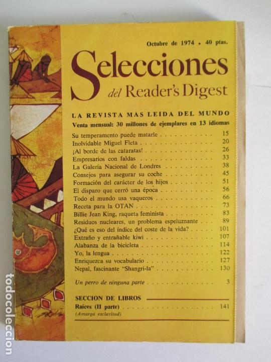 Coleccionismo de Revistas y Peri&oacute;dicos: SELECCIONES DEL READER`S DIGEST. LA REVISTA M&Aacute;S LE&Iacute;DA DEL MUNDO. OCTUBRE DE 1974. N&ordm; 407