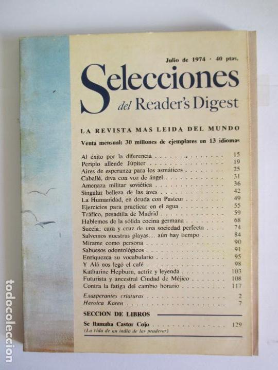 Coleccionismo de Revistas y Peri&oacute;dicos: SELECCIONES DEL READER`S DIGEST. LA REVISTA M&Aacute;S LE&Iacute;DA DEL MUNDO. JULIO DE 1974. N&ordm; 404