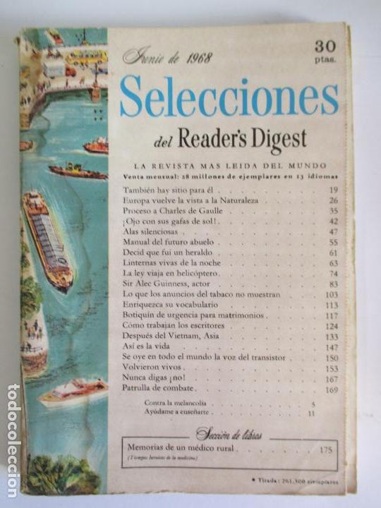 Coleccionismo de Revistas y Peri&oacute;dicos: SELECCIONES DEL READER`S DIGEST. LA REVISTA M&Aacute;S LE&Iacute;DA DEL MUNDO. JUNIO DE 1968. N&ordm; 331