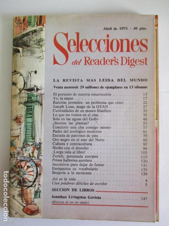 Coleccionismo de Revistas y Peri&oacute;dicos: SELECCIONES DEL READER`S DIGEST. LA REVISTA M&Aacute;S LE&Iacute;DA DEL MUNDO. ABRIL DE 1973. N&ordm; 389