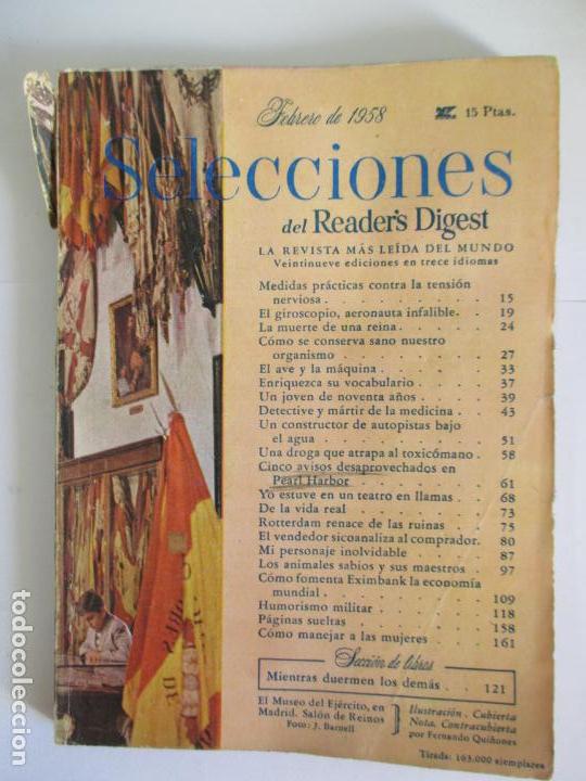 Coleccionismo de Revistas y Peri&oacute;dicos: SELECCIONES DEL READER`S DIGEST. LA REVISTA M&Aacute;S LE&Iacute;DA DEL MUNDO. FEBRERO DE 1958. N&ordm; 207