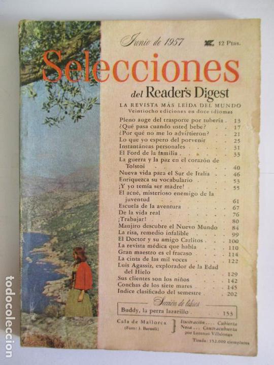 Coleccionismo de Revistas y Peri&oacute;dicos: SELECCIONES DEL READER`S DIGEST. LA REVISTA MAS LE&Iacute;DA DEL MUNDO. JUNIO 1957. N&ordm; 199