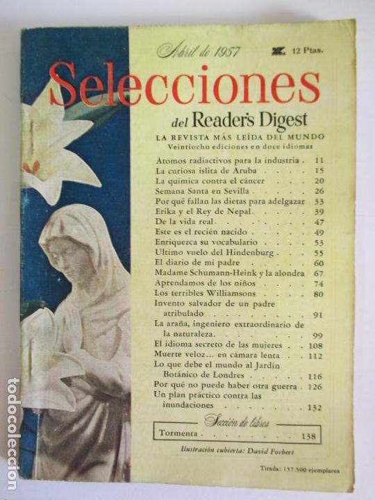 Coleccionismo de Revistas y Peri&oacute;dicos: SELECCIONES DEL READER`S DIGEST. LA REVISTA MAS LE&Iacute;DA DEL MUNDO. ABRIL 1957. N&ordm; 197