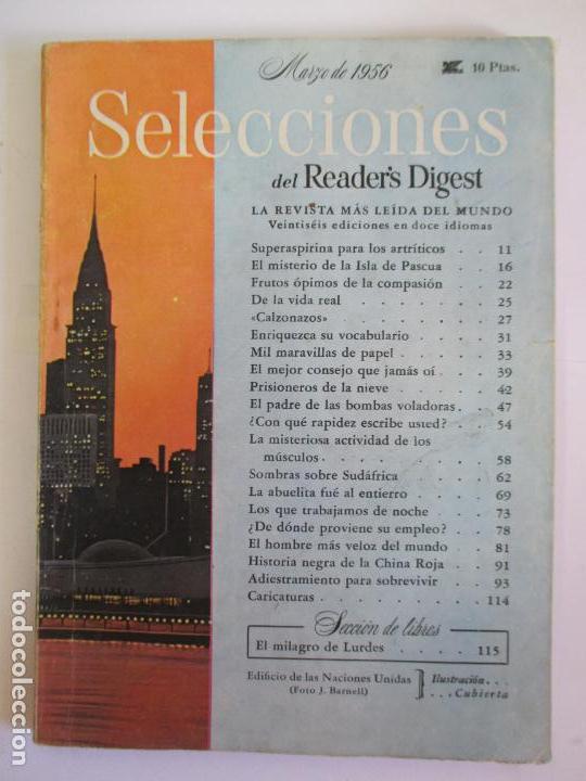 Coleccionismo de Revistas y Peri&oacute;dicos: SELECCIONES DEL READER`S DIGEST. LA REVISTA MAS LE&Iacute;DA DEL MUNDO. MARZO 1956. N&ordm; 184