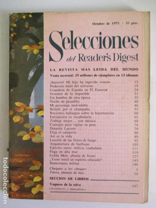 Coleccionismo de Revistas y Peri&oacute;dicos: SELECCIONES DEL READER`S DIGEST. LA REVISTA MAS LE&Iacute;DA DEL MUNDO. OCTUBRE 1971. N&ordm; 371