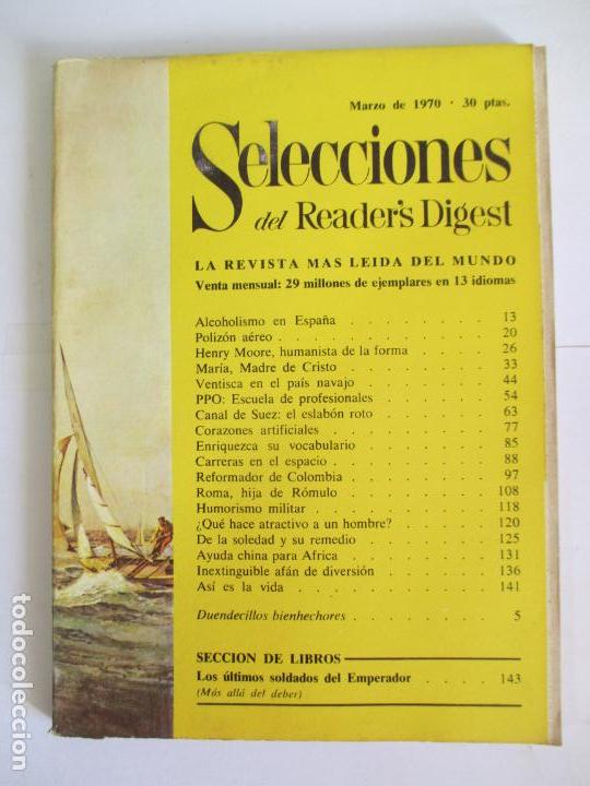 Coleccionismo de Revistas y Peri&oacute;dicos: SELECCIONES DEL READER`S DIGEST. LA REVISTA MAS LE&Iacute;DA DEL MUNDO. MARZO 1970. N&ordm; 352