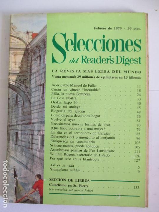Coleccionismo de Revistas y Peri&oacute;dicos: SELECCIONES DEL READER`S DIGEST. LA REVISTA MAS LE&Iacute;DA DEL MUNDO. FEBRERO 1970. N&ordm; 351