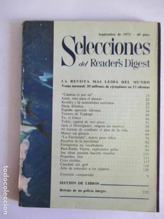 Coleccionismo de Revistas y Peri&oacute;dicos: SELECCIONES DEL READER`S DIGEST. LA REVISTA MAS LE&Iacute;DA DEL MUNDO. SEPTIEMBRE 1973. N&ordm; 394