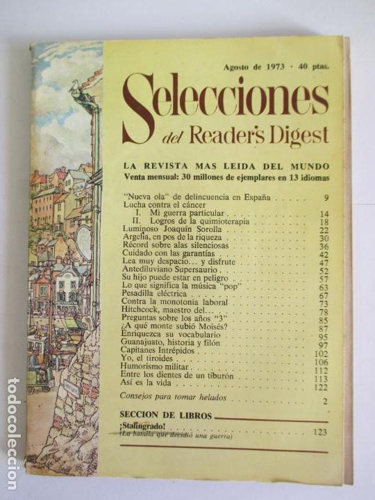 Coleccionismo de Revistas y Peri&oacute;dicos: SELECCIONES DEL READER`S DIGEST. LA REVISTA MAS LE&Iacute;DA DEL MUNDO. AGOSTO 1973. N&ordm; 393
