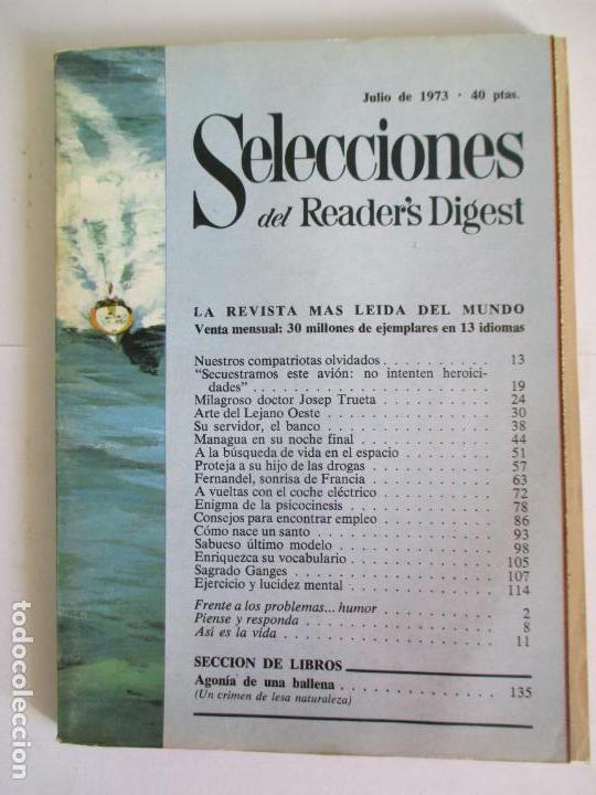 Coleccionismo de Revistas y Peri&oacute;dicos: SELECCIONES DEL READER`S DIGEST. LA REVISTA MAS LE&Iacute;DA DEL MUNDO. JULIO 1973. N&ordm; 392