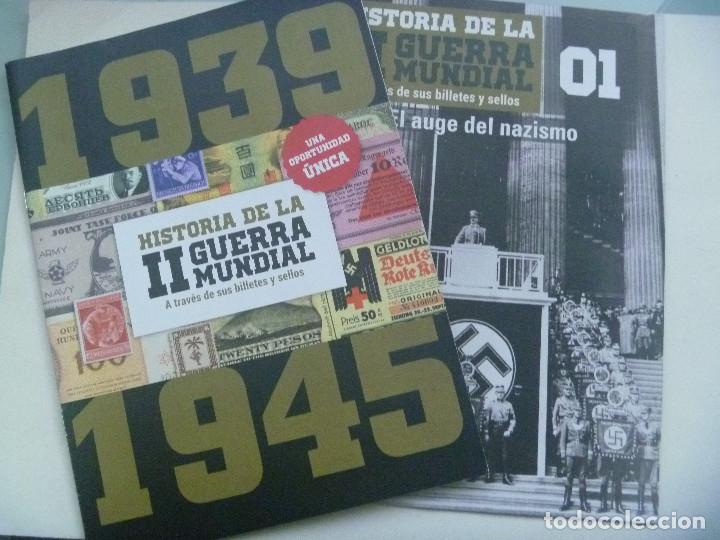 Coleccionismo de Revistas y Peri&oacute;dicos: COLECCION HISTORIA DE LA II GUERRA MUNDIAL A TRAVES DE SUS BILLETES Y SELLOS . FASCICULOS 0 Y 1