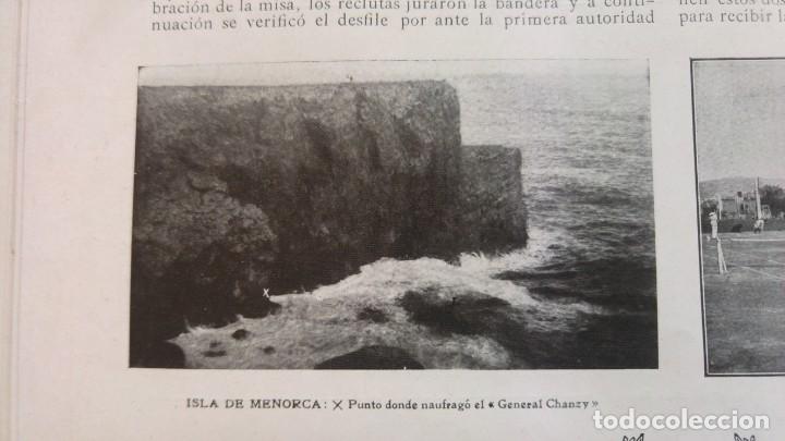Sammeln von Zeitschriften und Zeitungen: MENORCA PUNTO DONDE NAUFRAGO EL -GENERAL CHANZY-HOJA A&Ntilde;O 1910