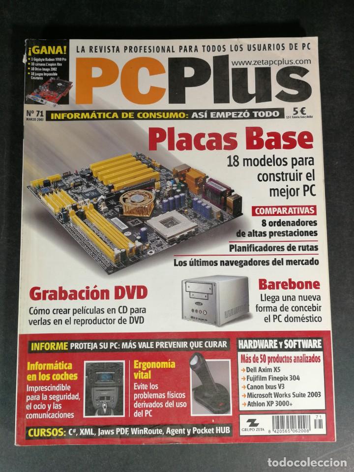 Coleccionismo de revistas y peri&oacute;dicos: PC Plus n&ordm; 71 2003 Revista