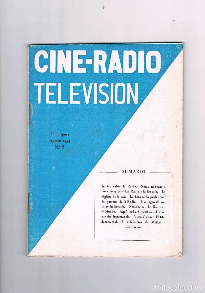 Collezionismo di Riviste e Giornali: REVISTA CINE RADIO TELEVISION III EPOCA AGOSTO N&ordm; 2 EMISORA CENTRAL RADIO SEU **