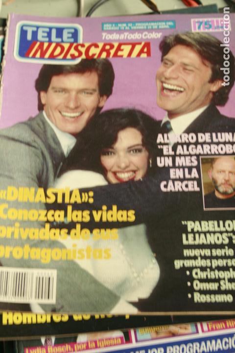 Coleccionismo de revistas y peri&oacute;dicos: REVISTA TELE INDISCRETA  N&ordm; 62 SARA MONTIEL  ALASKA ALVARO DE LUNA FERNANDO REY  MONTLLOR DAVID EL N