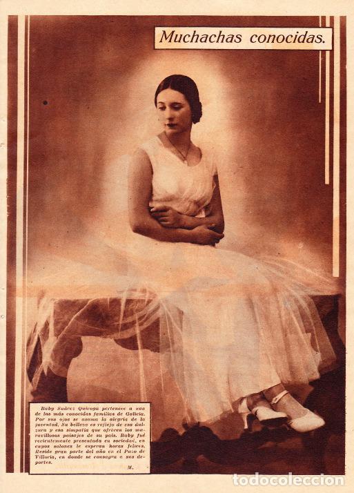 Coleccionismo de revistas y peri&oacute;dicos: Srta. Baby Su&aacute;rez Quiroga, del pazo de Villoria - 1933