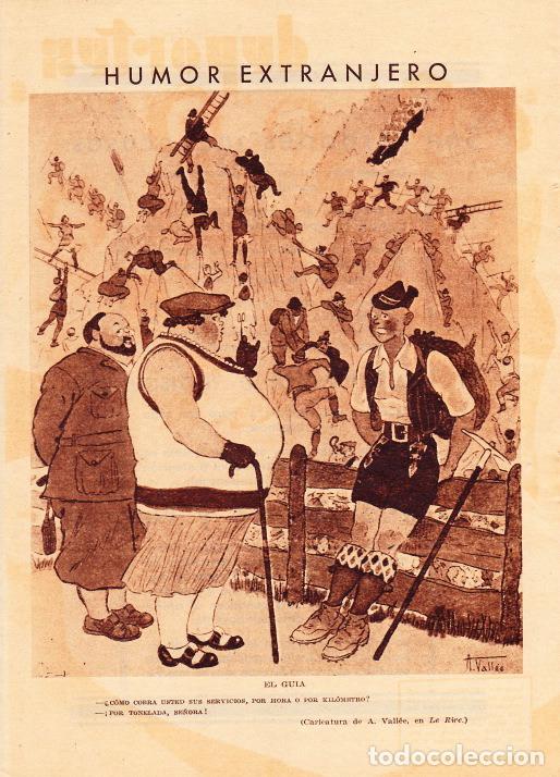 Coleccionismo de revistas y peri&oacute;dicos: Humor extranjero: el gu&iacute;a / A. Vall&eacute;e - 1933