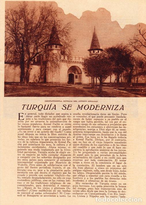 Coleccionismo de revistas y peri&oacute;dicos: Turqu&iacute;a se moderniza /Manuel Bueno - 1933