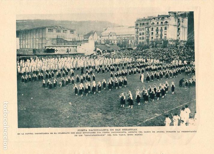 Coleccionismo de revistas y peri&oacute;dicos: * DONOSTI , SAN SEBASTI&Aacute;N * Fiesta nacionalista en el campo de Atocha - 1933