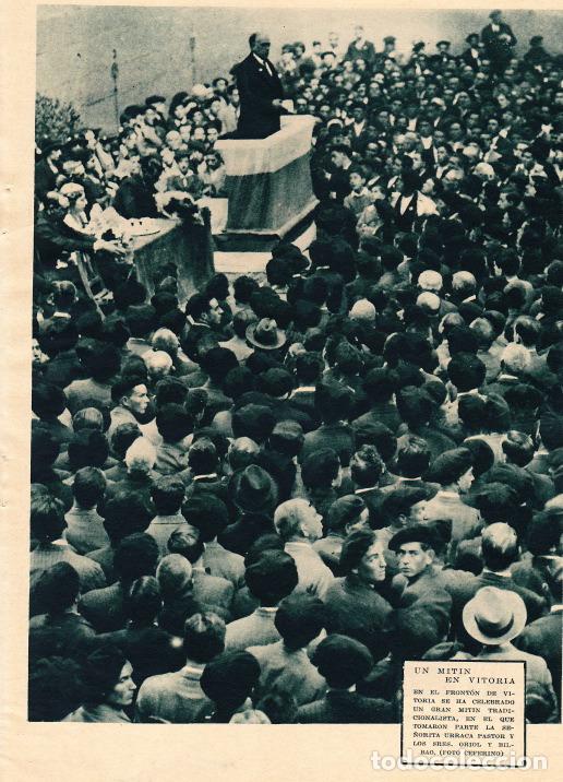 Coleccionismo de revistas y peri&oacute;dicos: * TRADICIONALISMO * Mitin en Vitoria: Urraca Pastor , Oriol, Bilbao - 1933