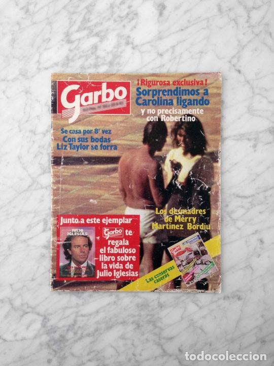 Coleccionismo de Revistas y Peri&oacute;dicos: GARBO - 1983 - CAROLINA, JULIO IGLESIAS, LIZ TAYLOR, GALA DE LA CRUZ ROJA, FELIPE GONZ&Aacute;LEZ