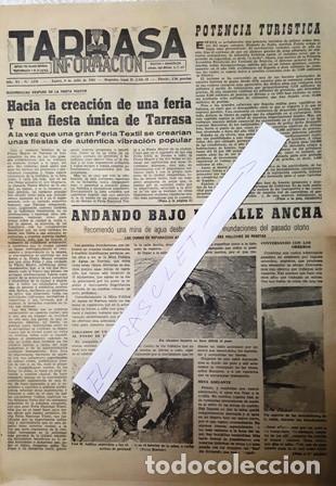 Collezionismo di Riviste e Giornali: DIARIO TARRASA INFORMACION - A&Ntilde;O XI - N&ordm; 2070 - 8 JUNIO DE 1963 - ANDANDO BAJO LA CALLE ANCHA -