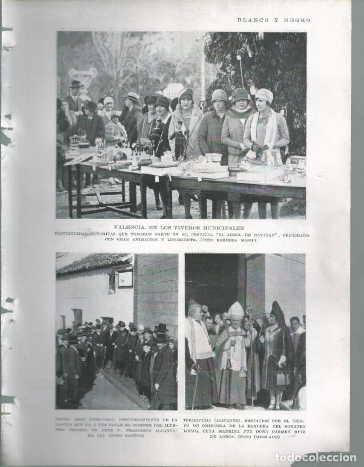 Collection Magazines and Newspapers: BYN 8 ENE 1928.N&ordm; 1912:VALENCIA, PEDRO ABAD TORREVIEJA CESAR JUARROS CARTAGENA BEATRIZ DIAZ RABANEDA