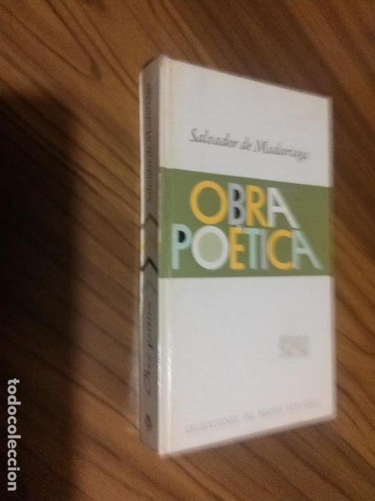 Collectionnisme de Revues et Journaux: OBRA PO&Eacute;TICA. SALVADOR DE MADARIAGA. SELECCIONES DE POES&Iacute;A ESPA&Ntilde;OLA. BUEN ESTADO caj 59