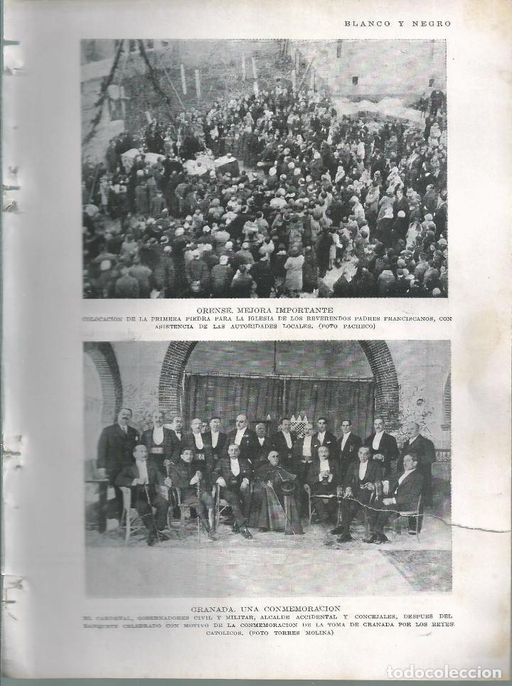 Collectionnisme de Revues et Journaux: BYN 8 ENE 1928.N&ordm; 1912:ORENSE TOMA GRANADA INFANTAS PEREZ GALDOS JOSE RODRIGUEZ CARRACIDO