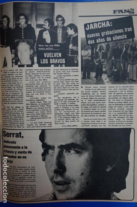 Coleccionismo de Revistas y Peri&oacute;dicos: RECORTE REPORTAJE CLIPPING LOS BRAVOS JARCHA JOAN MANUEL SERRAT REVISTA SEMANA N&ordm; 2090 P&Aacute;G 73 L 49