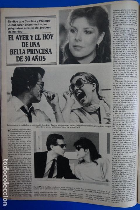 Coleccionismo de Revistas y Peri&oacute;dicos: RECORTE REPORTAJE CLIPPING CAROLINA DE MONACO PHILIPPE JUNOT REVISTA SEMANA N&ordm; 2451 P&Aacute;G 22