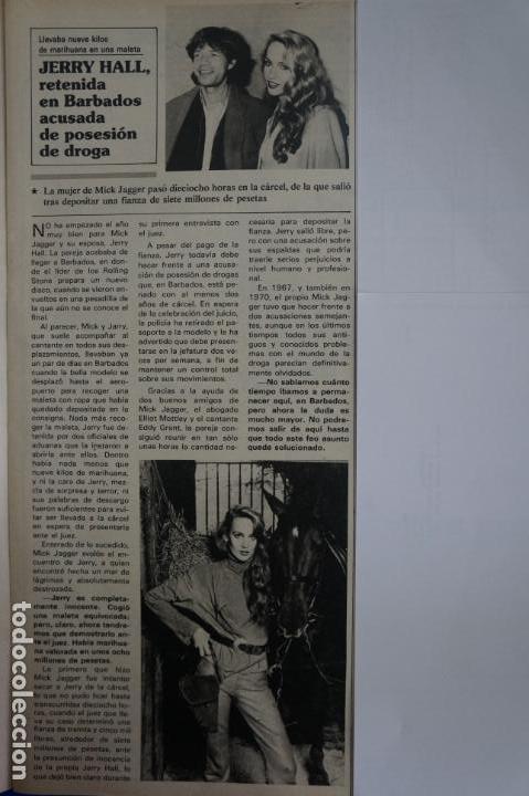 Coleccionismo de Revistas y Peri&oacute;dicos: RECORTE REPORTAJE CLIPPING DE JERRY HALL MICK JAGGER REVISTA SEMANA N&ordm; 2451 P&Aacute;G 29