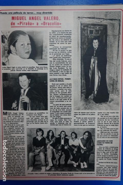 Coleccionismo de Revistas y Peri&oacute;dicos: RECORTE REPORTAJE CLIPPING DE MIGUEL ANGEL VALERO PIRA&Ntilde;A DRACULIN REVISTA SEMANA N&ordm; 2226 P&Aacute;G 37 L 43