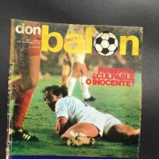 Coleccionismo de Revistas y Periódicos: REVISTA DEPORTIVA DON BALON,AÑO 1975, KUBALA EN PELIGRO, POSTER DE REXACH, PIRRI...