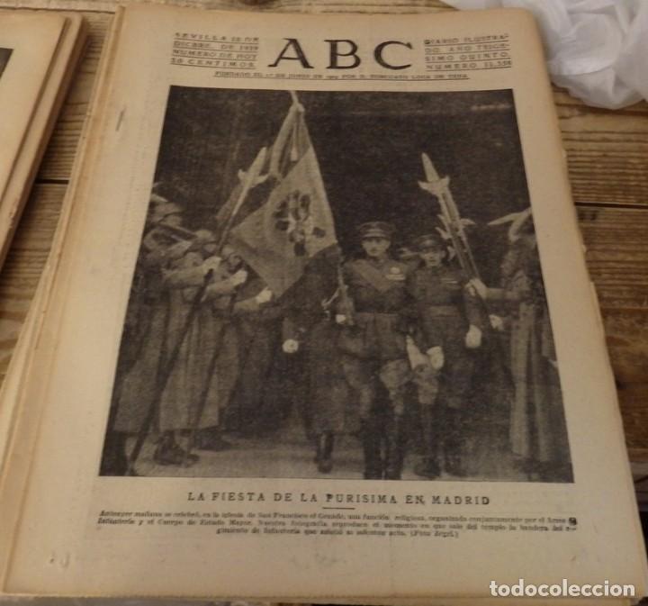 Coleccionismo de Revistas y Peri&oacute;dicos: ABC 10 de DICIEMBRE de 1939, 12 PAGINAS,FIESTA DE LA PURISIMA EN MADRID,WWII, ETC.