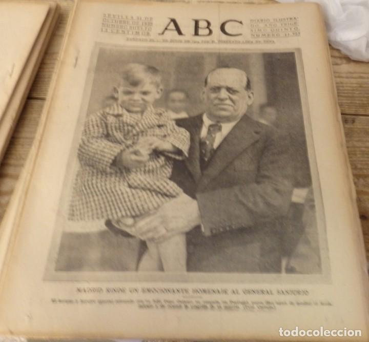Coleccionismo de Revistas y Peri&oacute;dicos: ABC 21 de OCTUBRE de 1939, 14 PAGINAS,HOMENAJE AL GENERAL SANJURJO, ETC.