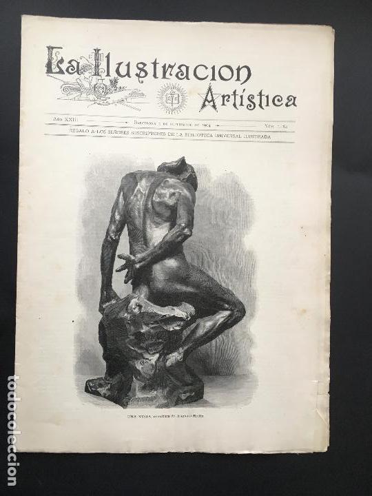 Collection Magazines and Newspapers: N&ordm; 1184 DE LA ILUSTRACI&Oacute;N ART&Iacute;STICA 1904. ROD&Iacute;N, EL AUTO VOLADOR, ZUMO DE LIM&Oacute;N ANTIS&Eacute;PTICO Y M&Aacute;S&hellip;