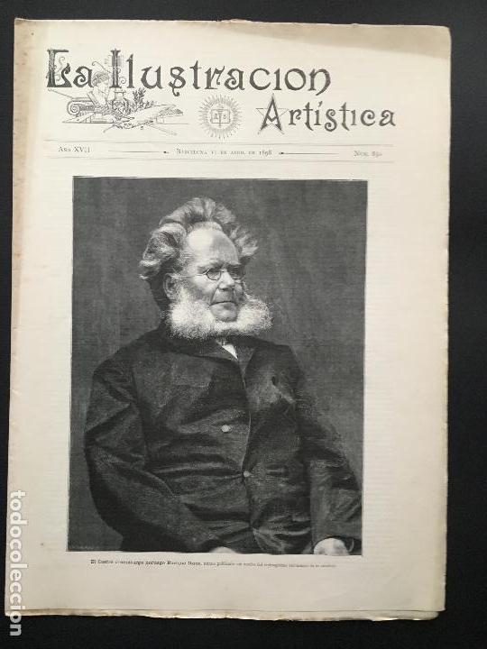 Collection Magazines and Newspapers: N&ordm; 850 DE LA ILUSTRACI&Oacute;N ART&Iacute;STICA 1898. TOM&Aacute;S LUCE&Ntilde;O, LA CORDILLERA DE &Aacute;NAGA Y M&Aacute;S&hellip;
