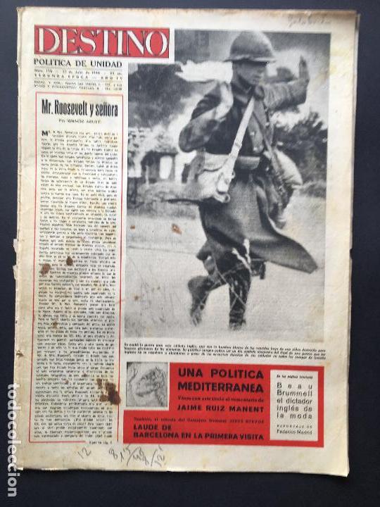 Collection Magazines and Newspapers: N&ordm; 158 DE LA REVISTA DESTINO 27 JULIO DE 1940, INFORMACI&Oacute;N Y FOTOGRAFIAS DE LA 2&ordf; GUERRA MUNDIAL