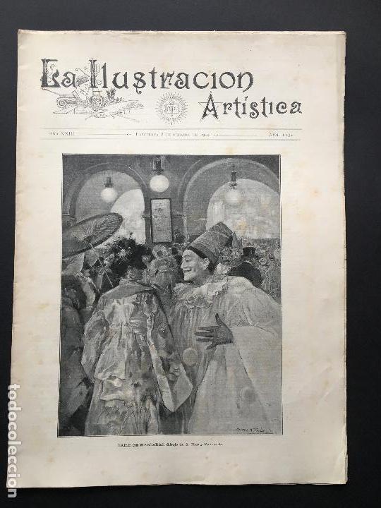 Collection Magazines and Newspapers: N&ordm; 1154 DE LA ILUSTRACI&Oacute;N ART&Iacute;STICA 1904. MUSEO POSTAL BERL&Iacute;N, TREN PARA CARRETERAS Y M&Aacute;S&hellip;