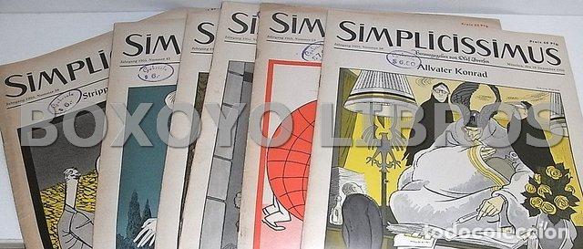 Coleccionismo de revistas y peri&oacute;dicos: Simplicissimus. N&uacute;ms. 38, 43, 44, 49, 50, 53 (September-Dezember, Jahrgang 1955)