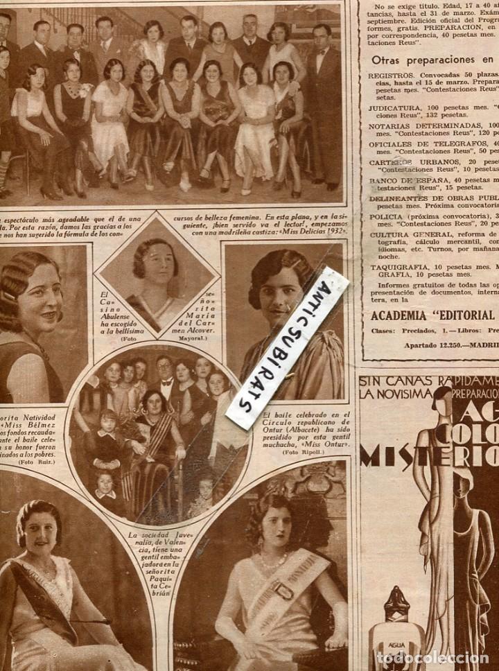 Collezionismo di Riviste e Giornali: REVISTA A&Ntilde;O 1932 MISS BELMEZ ONTUR VILLENA ARANJUEZ TALAVERA DE LA REINA ARGENTONA BERROCAL IRUN