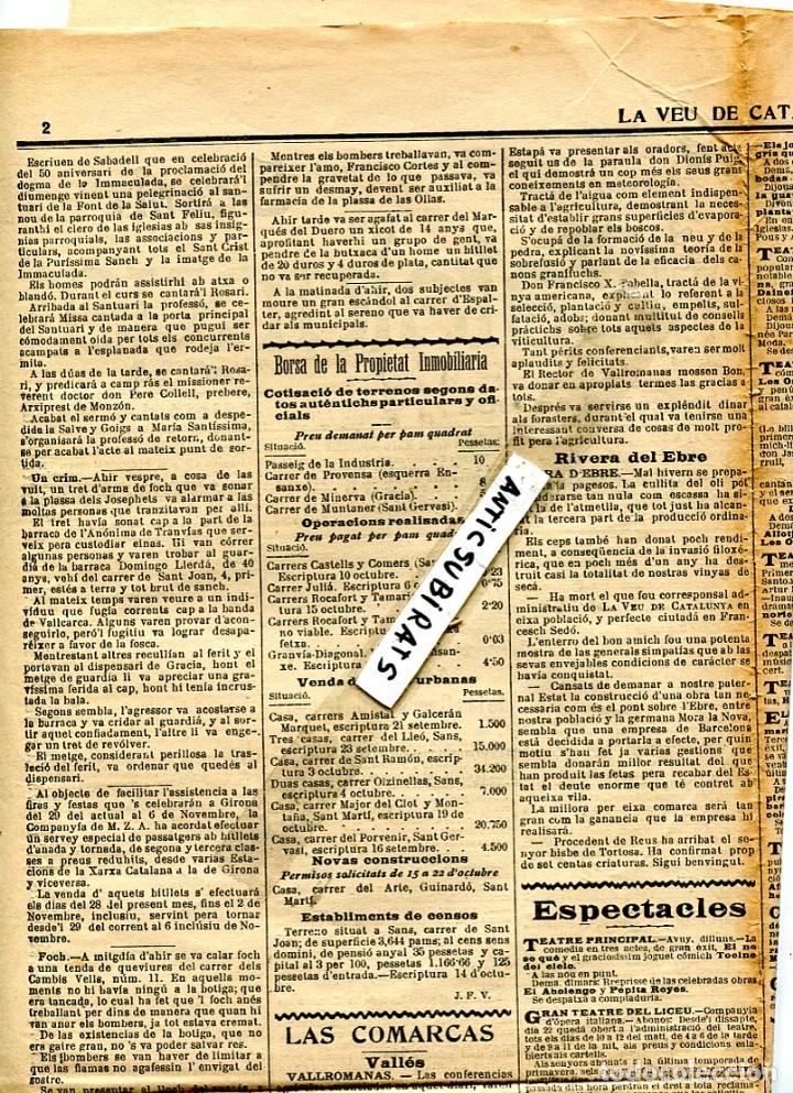 Coleccionismo de revistas y peri&oacute;dicos: DIARI ANY 1904 MORA DE EBRO MORA D'EBRE CONQUESTA DE BALAGUER AUTONOMIA PER IRLANDA