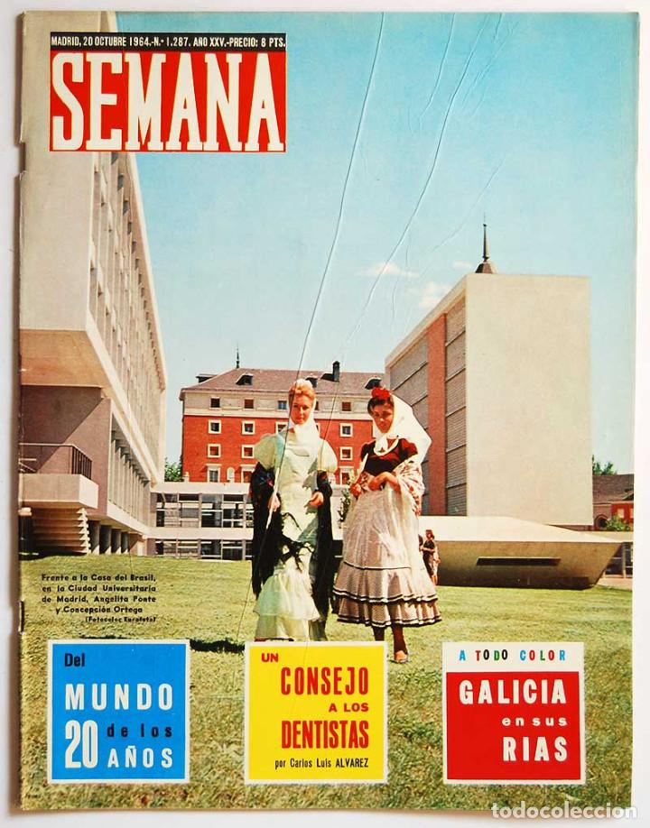 Coleccionismo de Revistas y Peri&oacute;dicos: Revista Semana N&ordm; 1287. 20 Octubre 1964. Galicia en sus r&iacute;as