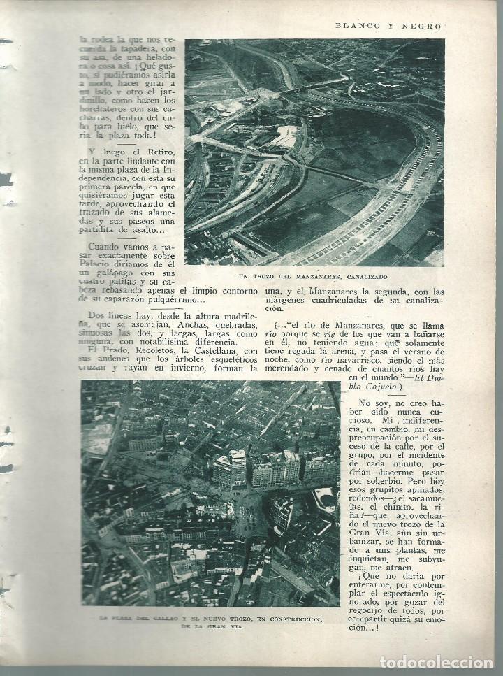 Coleccionismo de revistas y peri&oacute;dicos: BYN 15 ENE 1928.N&ordm; 1913:FOTO AEREA MADRID CANALIZACION RIO MANZANARES CALLAO PLAZA MAYOR