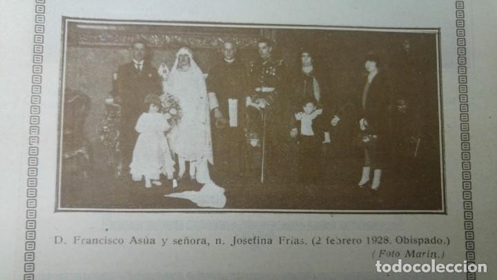 Collection Magazines and Newspapers: BODA FRANCISCO ASUA Y JOSEFINA FRIAS ALTA SOCIEDAD MADRILE&Ntilde;A HOJA REVISTA 1928